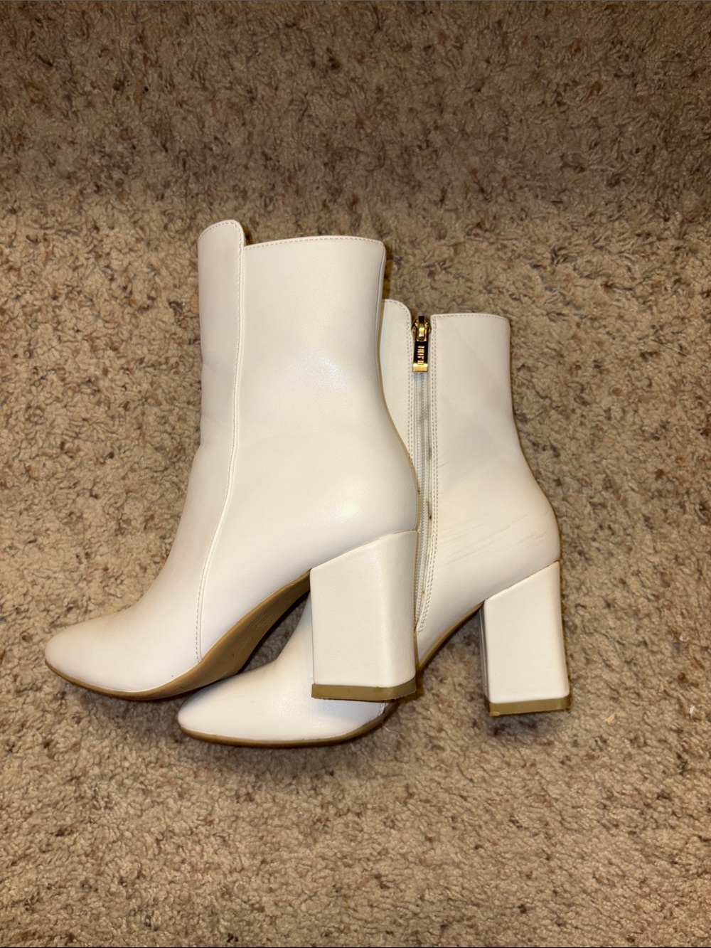 White Heeled Boots